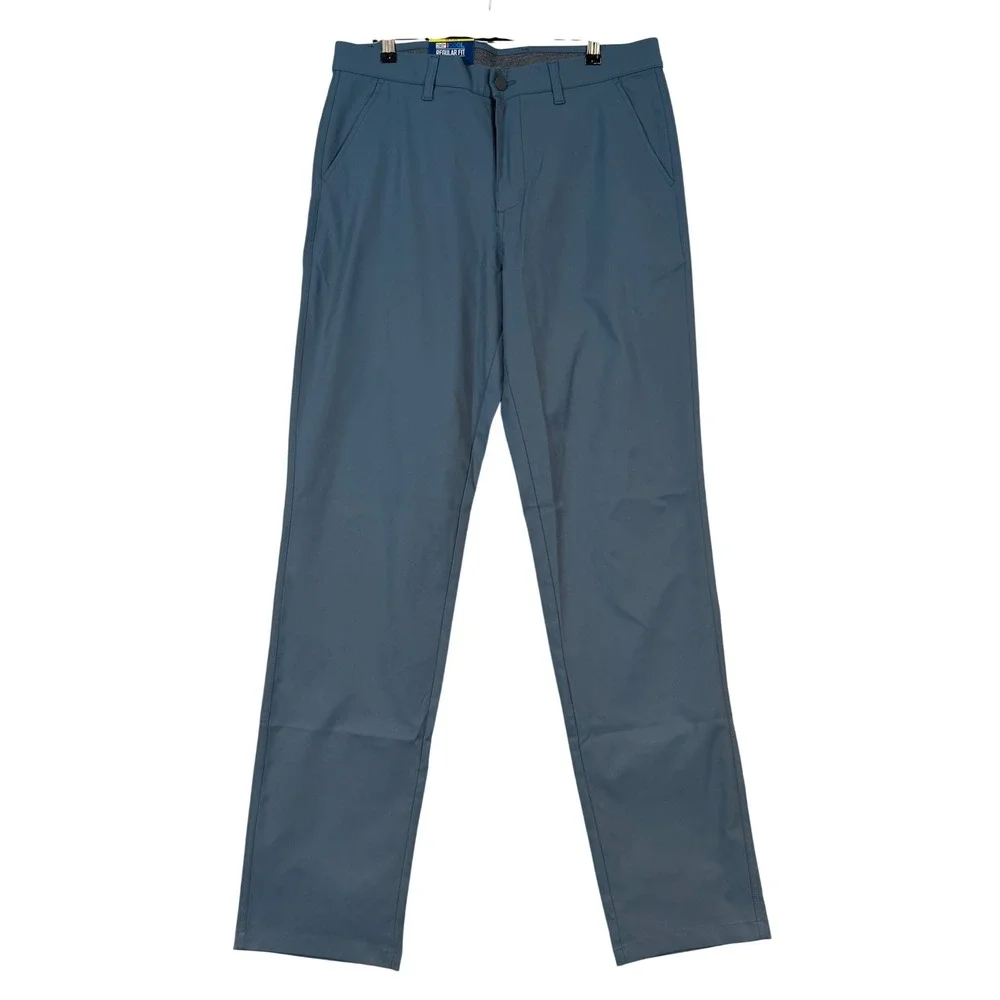 NWT 32 Degrees Cool Mens Regular Fit Stretch Pants Blue 32x34 Flex Waist Tech